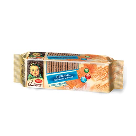 Печенье Алёнка вкус Любимое молоко, 190 гр.