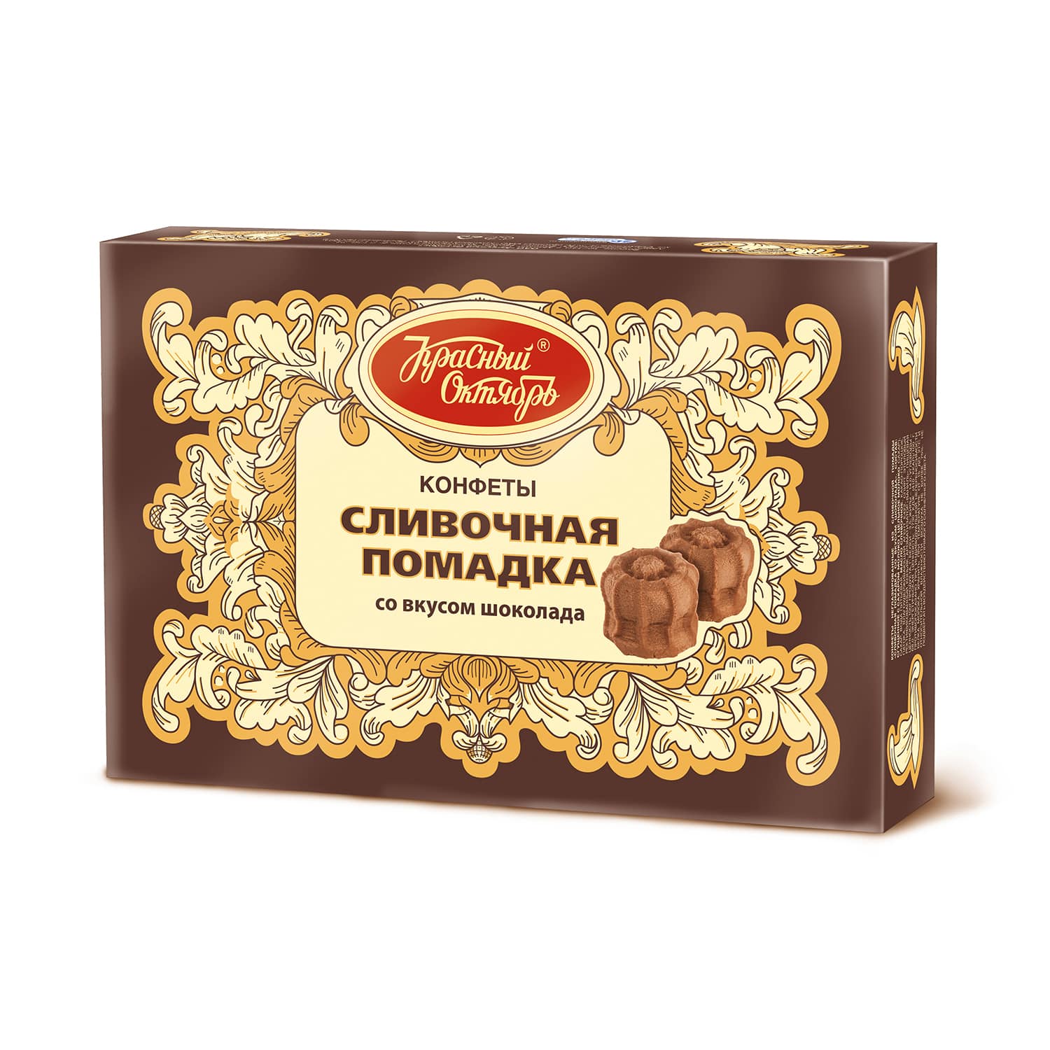 Сливочная помадка со вкусом шоколада, Красный Октябрь, 250 гр.