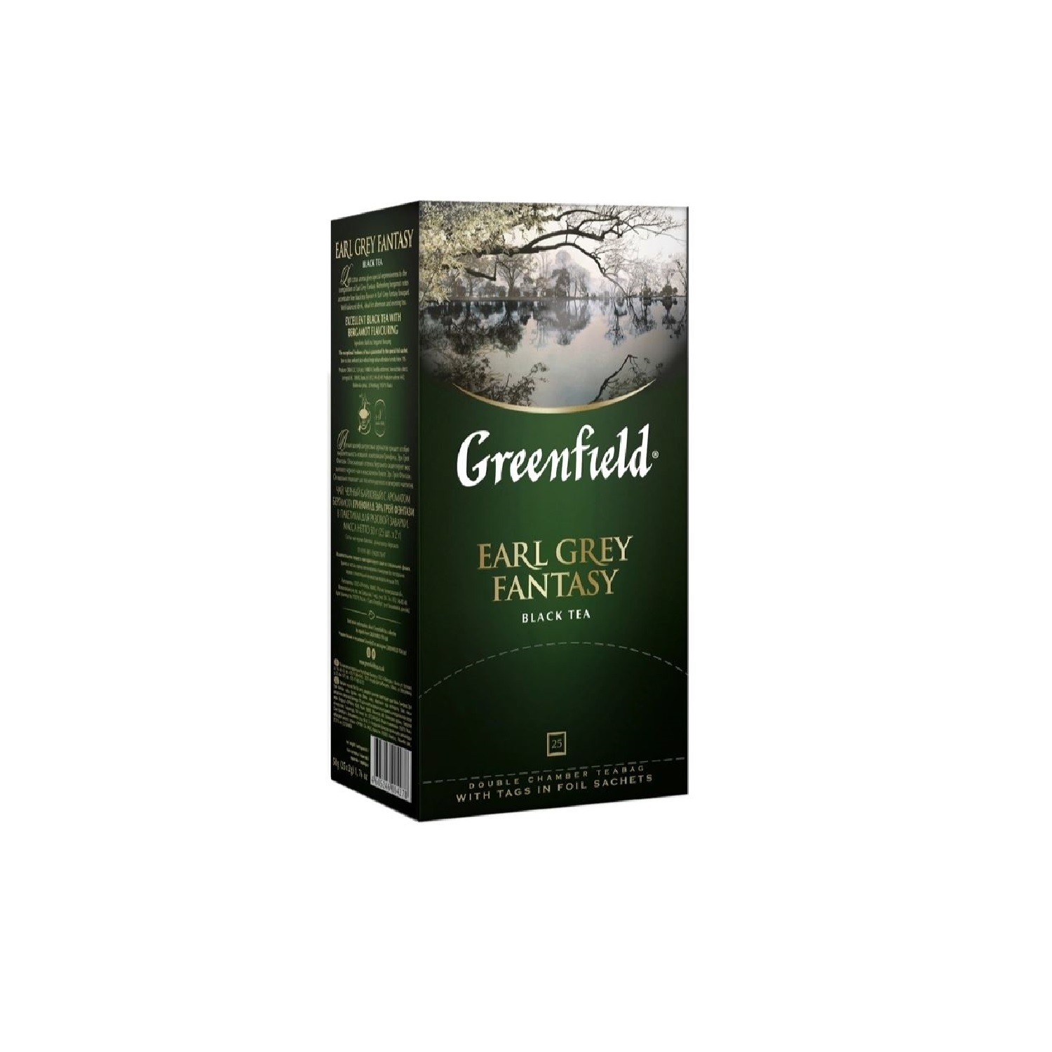 Чай Greenfield Earl Grey Fantasy черный в пакетиках, 25 шт.