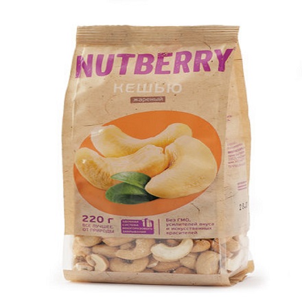 Орехи NUTBERRY Кешью жареный 220 гр.